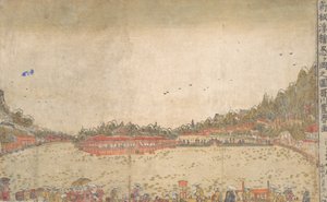 Impresión de perspectiva: Estanque Shinobazu de Utagawa Toyoharu