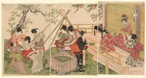 El séptimo mes, de la serie Los doce meses por dos artistas de Utagawa Toyohiro