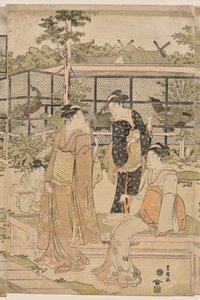 La casa de té Shika de Utagawa Toyokuni