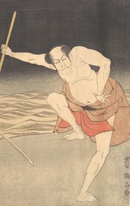 Un Actor Junto al Agua de Utagawa Toyokuni I