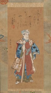 Bando Mitsugoro II como Shinbei en la obra de Kabuki Sukeroku, finales del siglo XVIII-principios del siglo XIX de Utagawa Toyokuni I