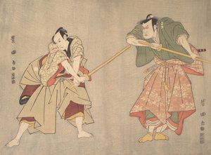 Escena de un drama no identificado, ca. 1800 de Utagawa Toyokuni I