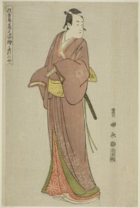Takinoya: Ichikawa Monnosuke II como Soga no Juro, de la serie "Retratos de Actores en Escena"