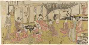 El juego de cartas de Utagawa Toyokuni I