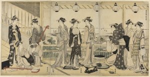 Las Cuatro Estaciones en el Sur: Escena de Verano de Utagawa Toyokuni I
