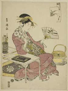 El cuarto mes, de la serie "Doce meses de moda" de Utagawa Toyokuni I