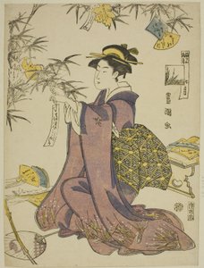 El Séptimo Mes (Shichi gatsu), de la serie "Doce Meses de Moda (Furyu junikagetsu)" de Utagawa Toyokuni I