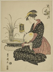 El sexto mes (Roku gatsu), de la serie "Doce meses a la moda (Furyu junikagetsu)" de Utagawa Toyokuni I