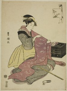 El duodécimo mes, de la serie "Doce meses de moda" de Utagawa Toyokuni I
