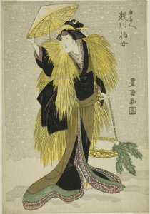 El actor Segawa Senjo como Shirotae de Utagawa Toyokuni I