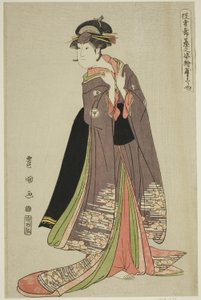 Yamatoya: Iwai Hanshiro IV como Katanaya Ohana, de la serie "Retratos de Actores en el Escenario (Yakusha butai no sugata-e)" de Utagawa Toyokuni I