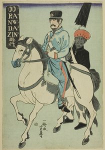Holandés paseando (Orandajin yuko) de Utagawa Yoshifuji