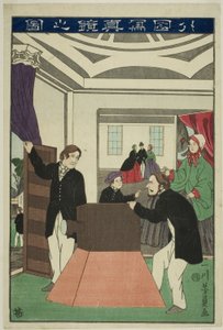 Una cámara extranjera de Utagawa Yoshikazu