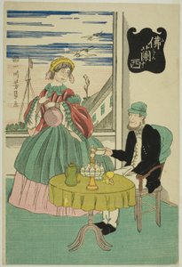 Francés (Furansu) de Utagawa Yoshikazu