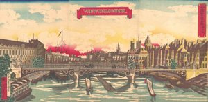 Vista en Londres, la prosperidad de los países: Londres, Inglaterra, septiembre 1872
