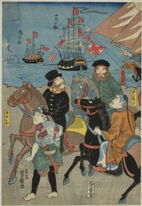 Vista de Miyozaki en Yokohama (Miyozaki Yokohama ichiran)