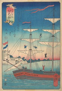 Barco Holandés, 2º mes de Utagawa Yoshitomi