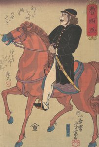 Jinete ruso de Utagawa Yoshitomi