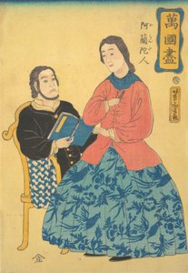 Holandeses, 1860 de Utagawa Yoshitora
