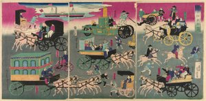 Vehículos en las Calles de Tokio (Tokyo orai kuruma zukushi)