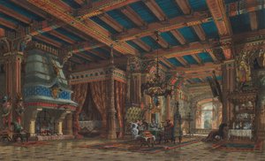 Interior del castillo