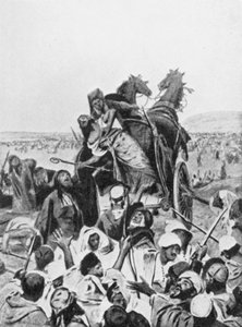 Batalla de Ramot de Galaad 853 a.C. (litografía)