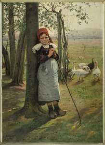 La Niña de los Gansos, ca. 1885