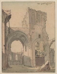 La ruina de la Grote Kerk en Grave de Valentijn Klotz (attributed to)