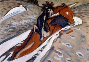 Secuestro de Europa 1910 por Valentin Serov de Valentin Aleksandrovich Serov