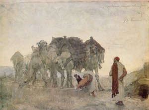 El siervo de Abraham le encuentra novia a Rebeca de Valentin Aleksandrovich Serov