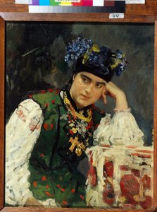 Retrato de Sofía Dragomirov (Sofia Mihailovna Dragomirov de Valentin Aleksandrovich Serov