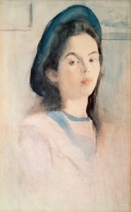 Retrato de una mujer. Obra de Valentin Alexandrovich Serov (1865-1911), acuarela sobre papel de Valentin Aleksandrovich Serov