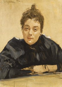 Retrato de la artista Maria Yakunchikova-Weber 1870-1902 de Valentin Aleksandrovich Serov