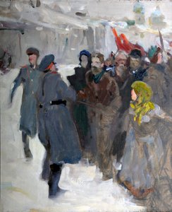 Demostración revolucionaria, 1906 de Valentin Alexandrovich Serov