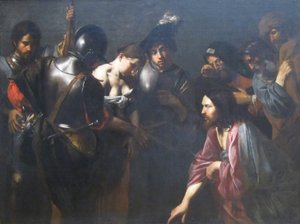 Cristo y la adúltera de Valentin de Boulogne
