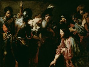 Cristo y la adúltera de Valentin de Boulogne