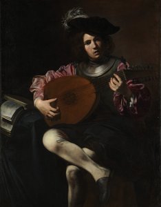 Jugador de laúd de Valentin de Boulogne