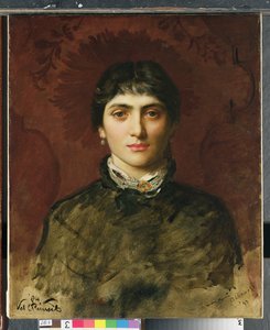 Retrato de una mujer con cabello oscuro, 1884