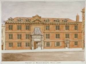 Vista Frontal de Blackwell Hall, Ciudad de Londres