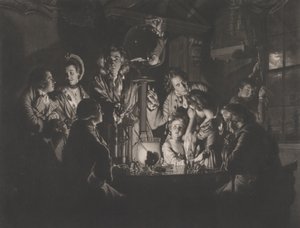 Un Filósofo Mostrando un Experimento en la Bomba de Aire, 1769