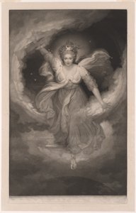 Georgiana duquesa de Devonshire, retrato de Cynthia en "The Faerie Queen" de Spenser de Valentine Green