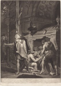 Miravan abriendo la tumba de sus ancestros, 1772 de Valentine Green