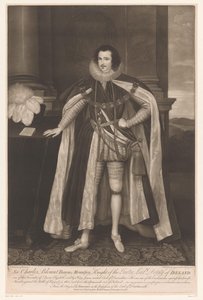 Portret de Charles Blount Sir Charles Blount Baron Mountjoy, Caballero del Parter, Lord Diputado de Irlanda (título sobre el objeto)
