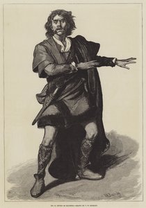 El Sr. H Irving como Macbeth