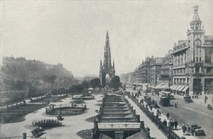 Calle Princes, Edimburgo, 1910 de Valentine and Sons Ltd
