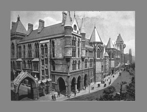 Los nuevos tribunales, Londres, c1900