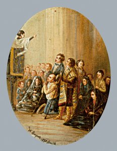 El sermón. de Valeriano Domínguez Bécquer