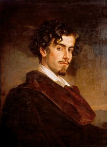 Retrato de Gustavo Adolfo Bécquer, escritor español (1836-1870) de Valeriano Domínguez Bécquer