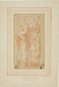 Dos figuras femeninas con niño de Valerio Belli