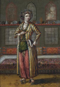Una dama noble de Constantinopla con zapatos de Hammam